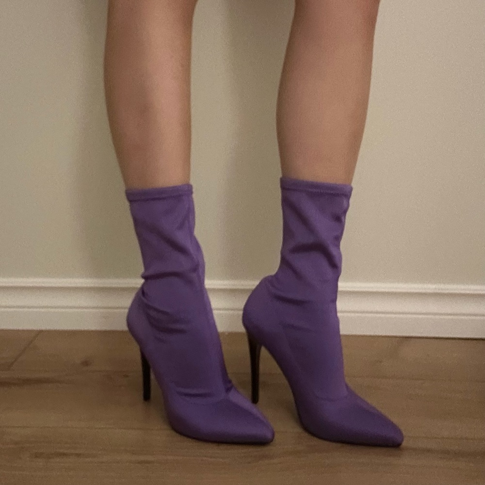 CALL IT SPRING Purple SOCK BOOTS NWOT